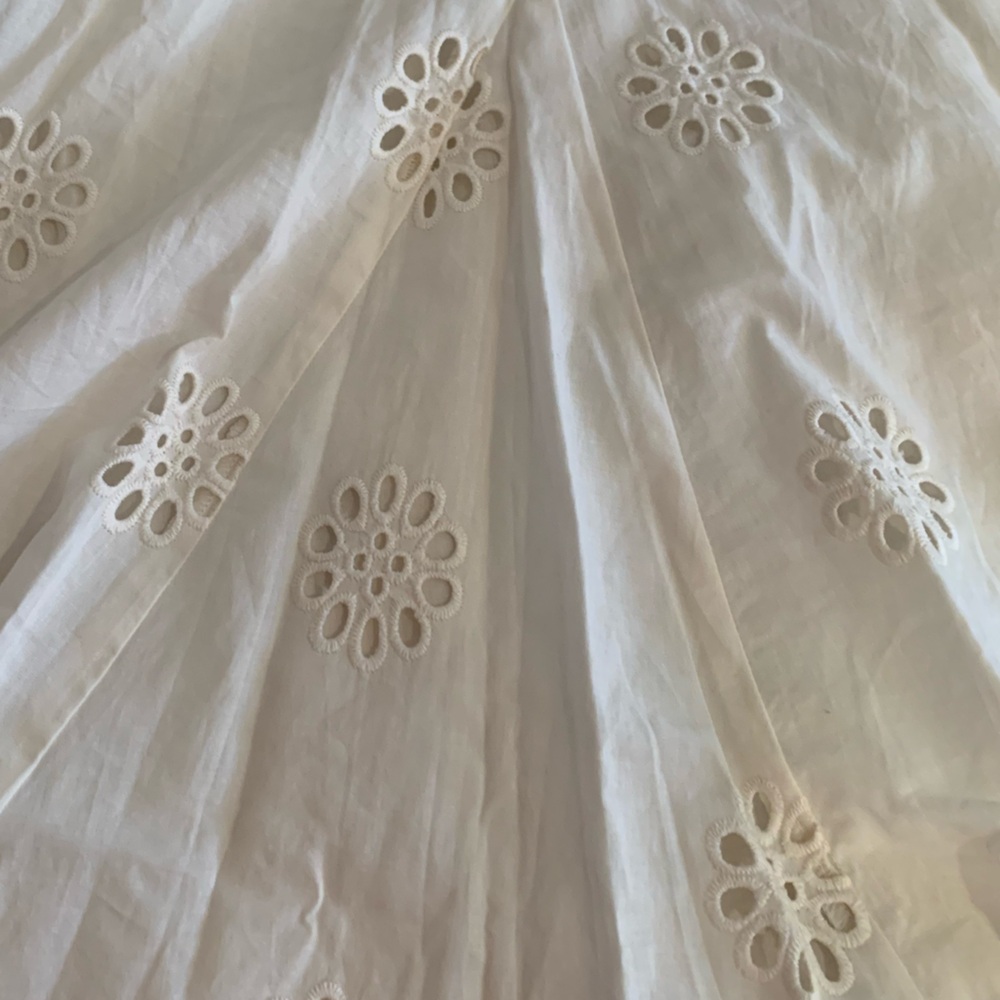 NWT Reitmans Cream Floral Eyelet Dress 100% Cotton - Picture 8 of 13